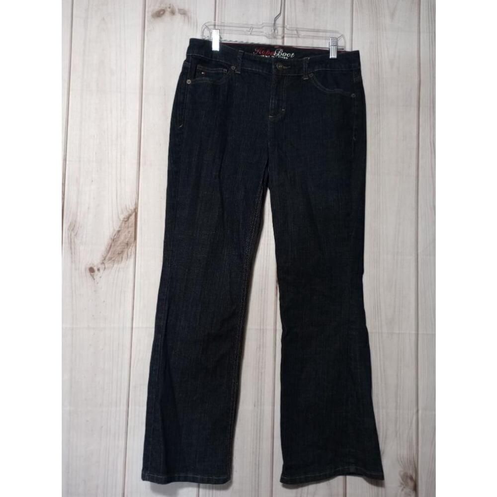 Tommy Hilfiger Hope Boot Jeans Womens 10A Dark Wash Bootcut‎ Denim Indigo